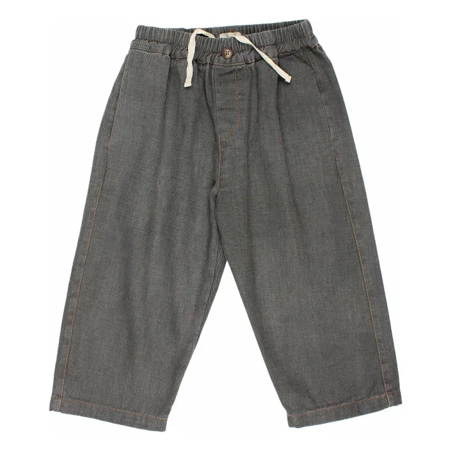 Pantaloni in denim di cotone biologico | Denin grigio