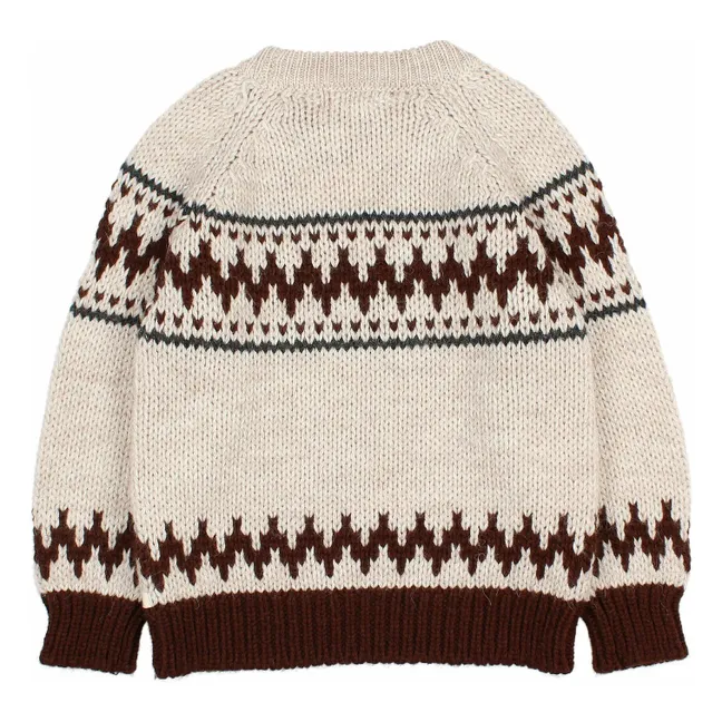 Folk Wool Alpaca Sweater | Ecru