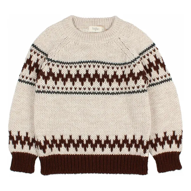 Folk Wool Alpaca Sweater | Ecru