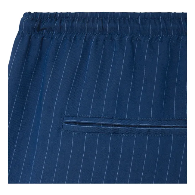 Okyrow Striped Pants | Navy blue