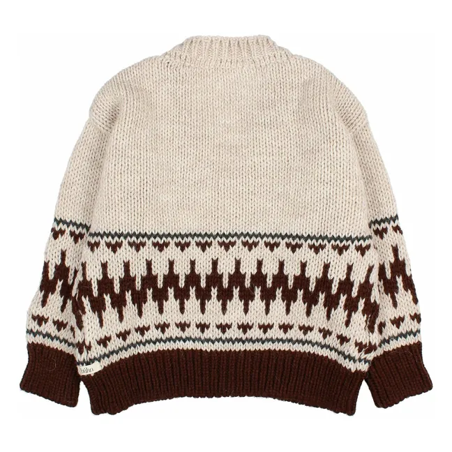 Folk Wool Alpaca Cardigan | Ecru