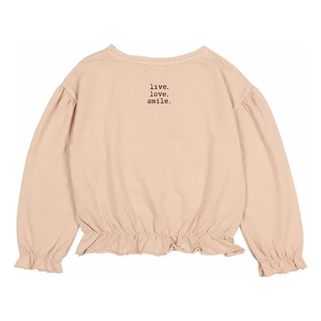 T-shirt Girly Coton Bio | Rose