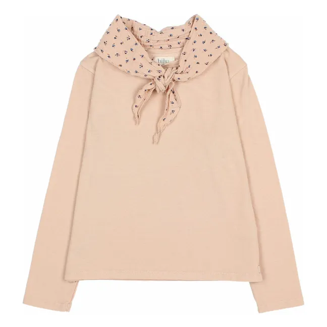 T-shirt Foulard Gaze de Coton Bio | Rose