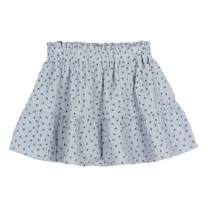 Jupe Gaze de Coton Bio | Bleu gris- Image produit n°0