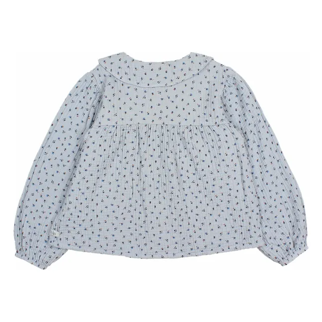 Blouse Gaze de Coton Bio | Bleu gris
