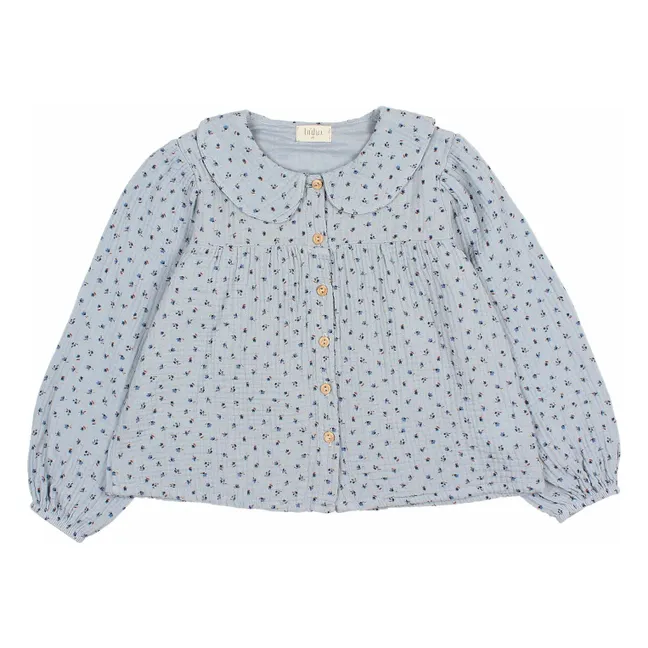 Blouse Gaze de Coton Bio | Bleu gris