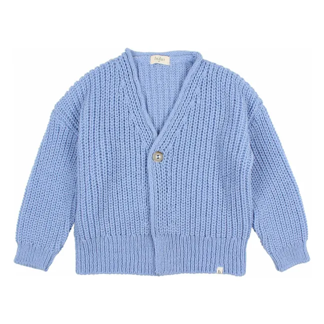 Cárdigan de lana y alpaca | Azul