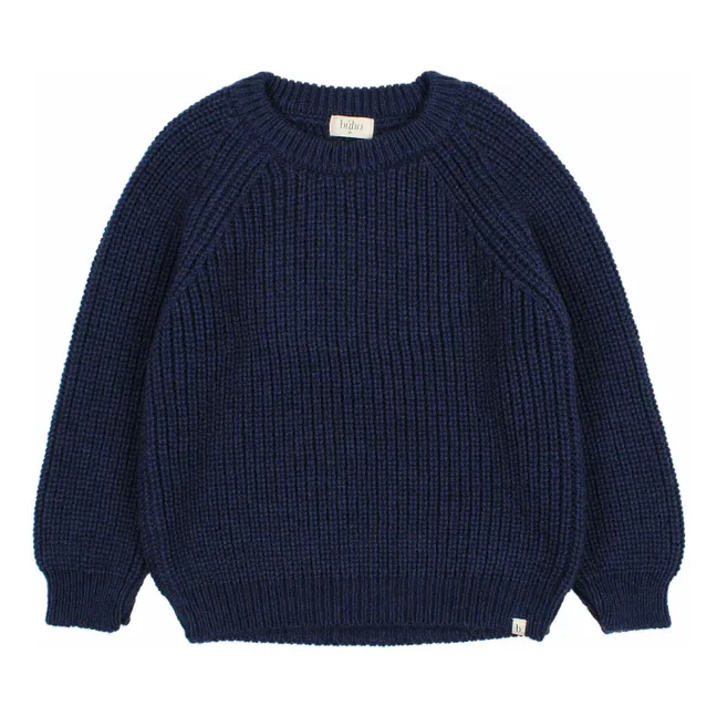 Jersey de lana y alpaca | Azul Marino