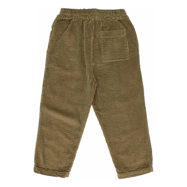 Pantalon Girly Velours Côtelé | Vert kaki