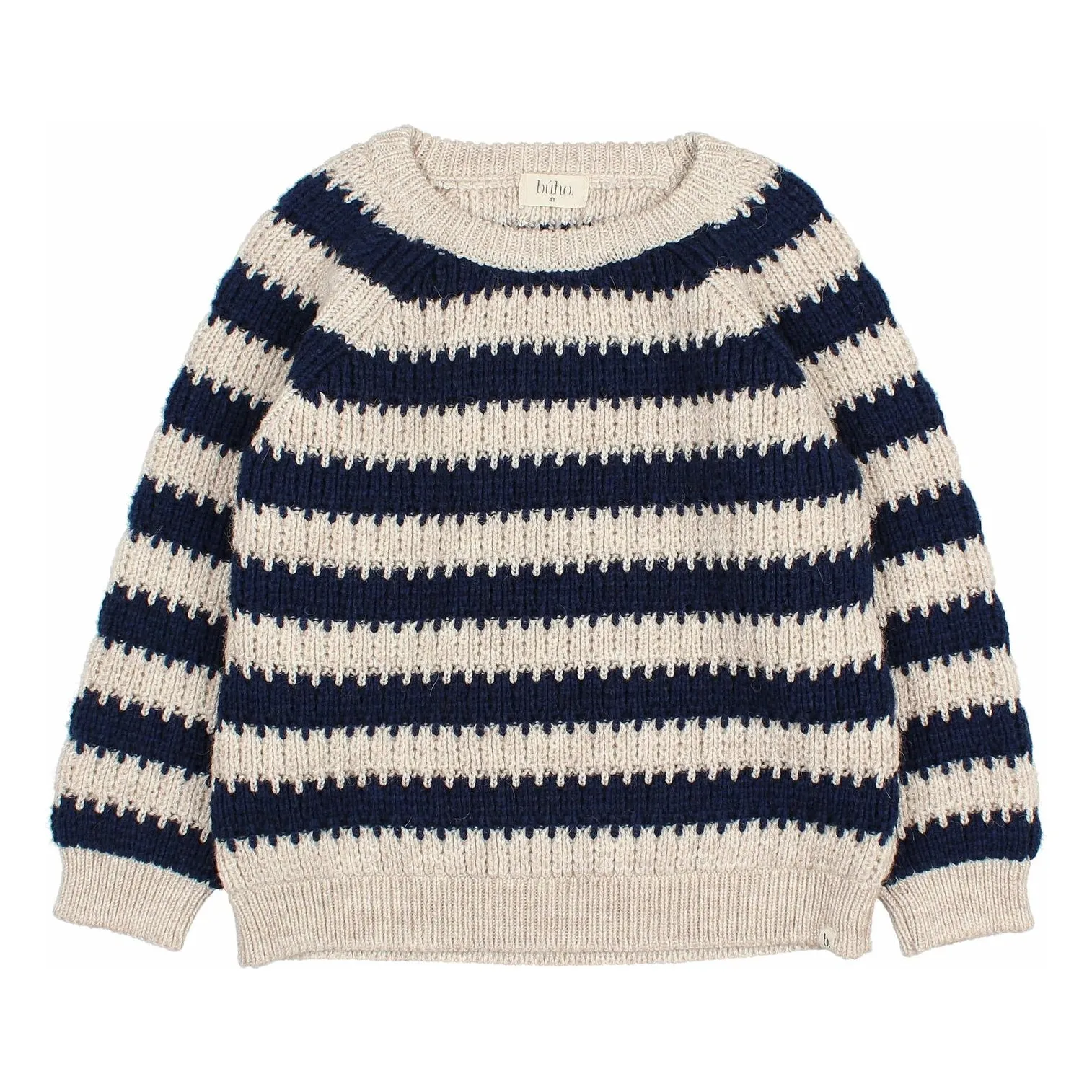 Búho - Pull - Laine Alpaga - Bleu Marine - 2 ans