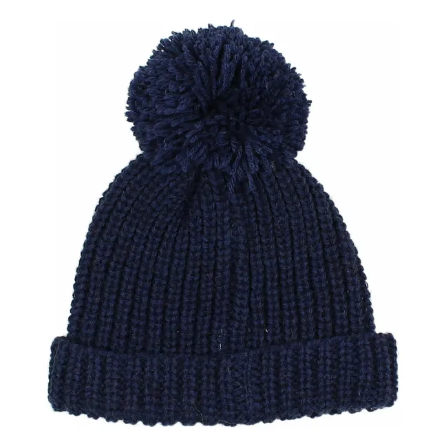 Bonnet Laine Alpaga | Bleu marine