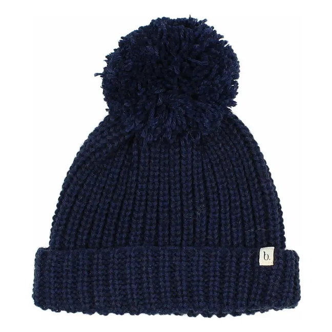 Bonnet Laine Alpaga | Bleu marine