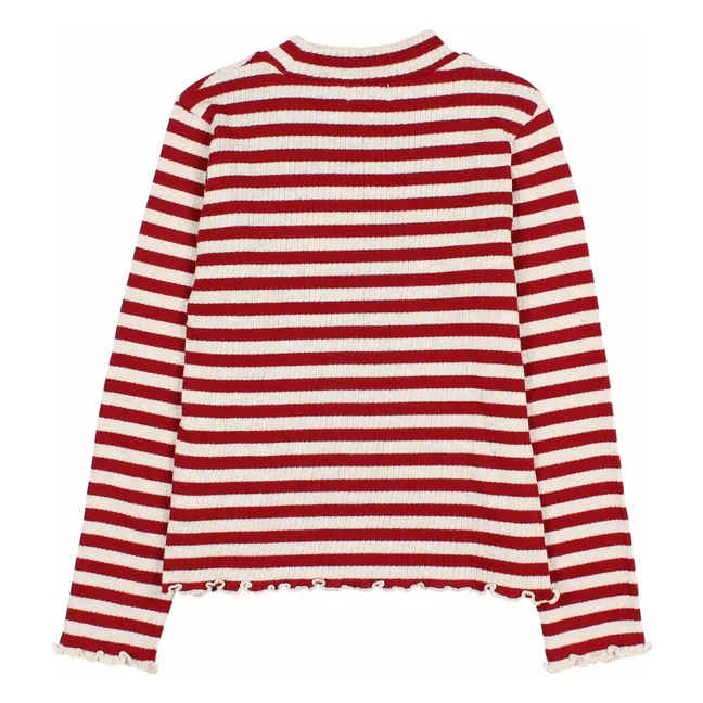Sous-pull Rayures | Bordeaux