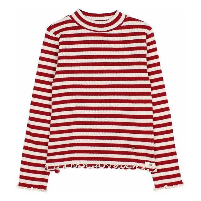 Sous-pull Rayures | Bordeaux