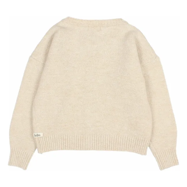 Cardigan Lurex Fibre riciclate | Beige