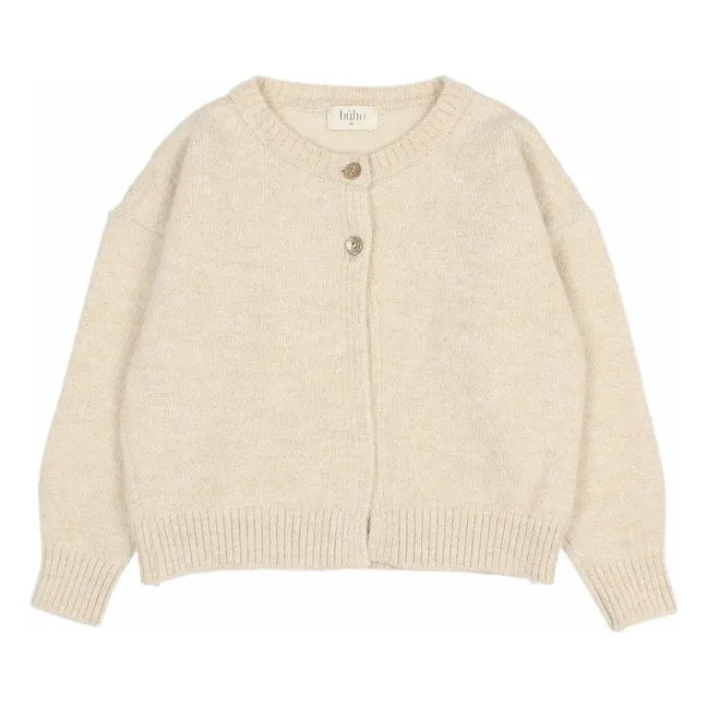 Cardigan Lurex Fibre riciclate | Beige