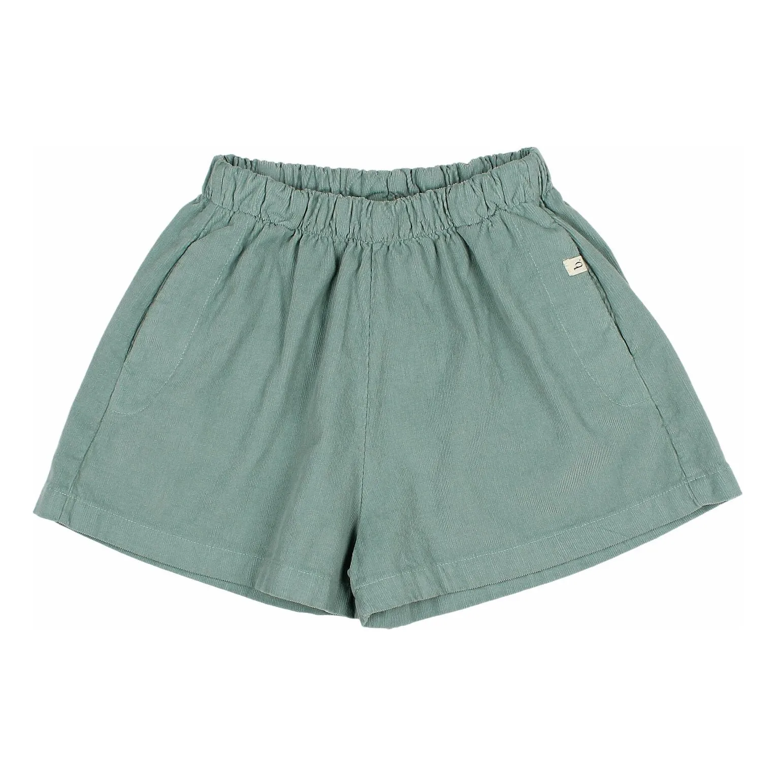Búho Cedar Green Soft Corduroy Organic Cotton Shorts