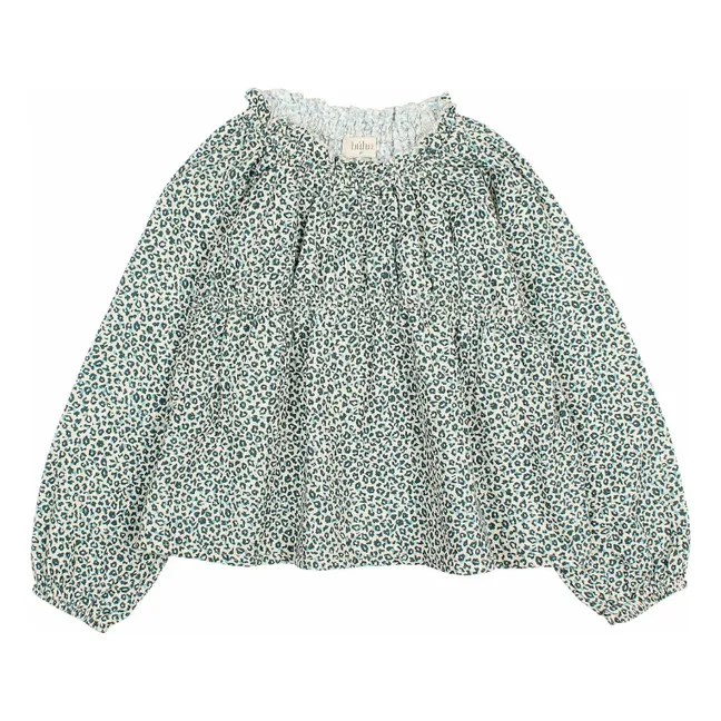 Blouse Volants | Vert Cèdre