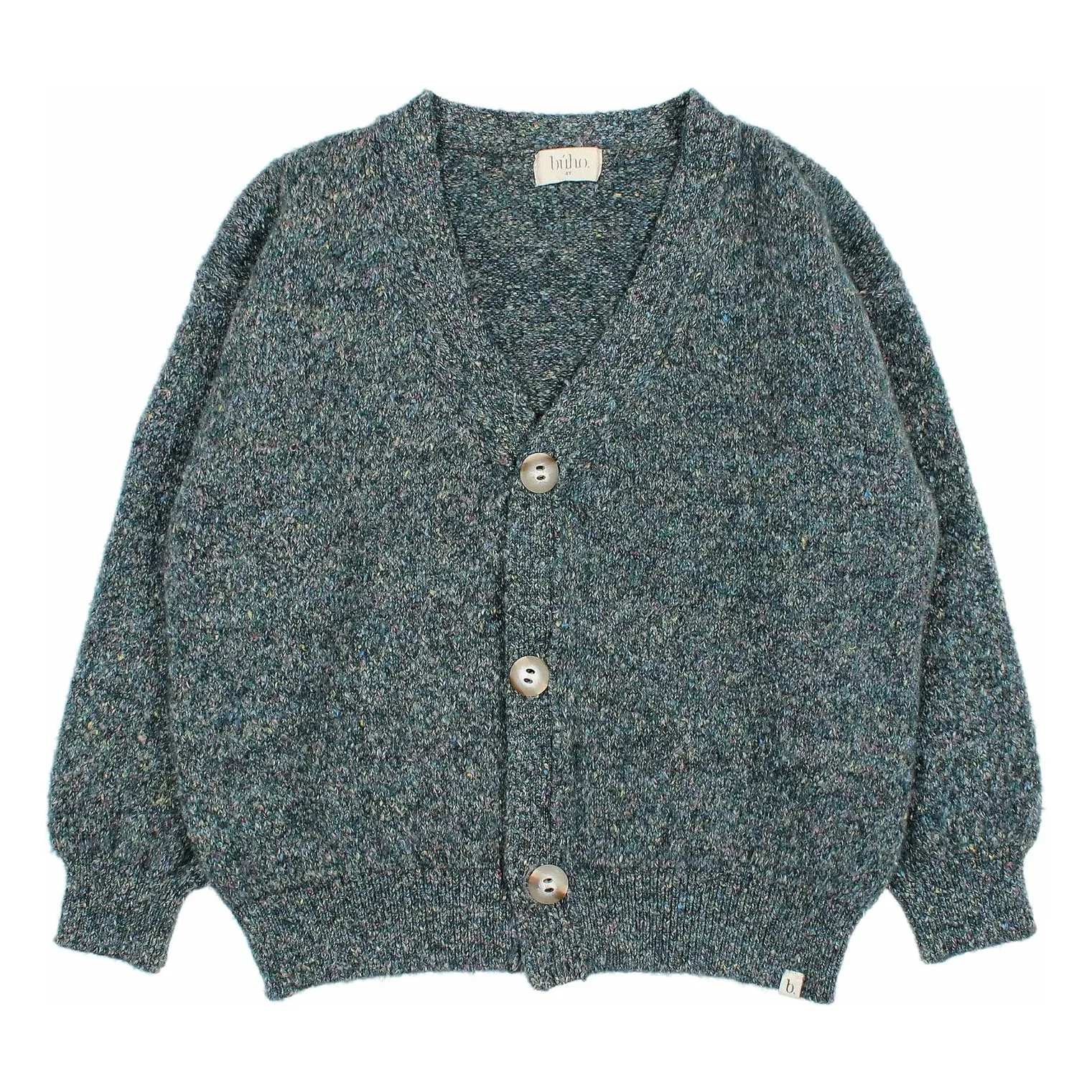 Búho Cedar Green Recycled Fiber Cardigan