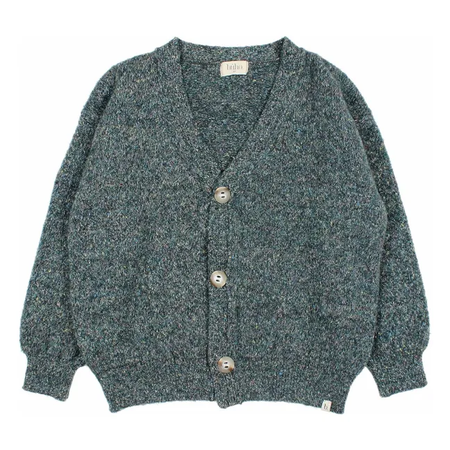 Cardigan Fibres Recyclées  | Vert Cèdre