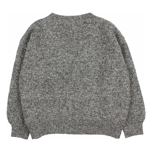 Cardigan Fibres Recyclées  | Gris