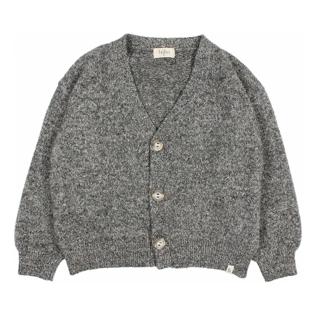 Cardigan Fibres Recyclées  | Gris