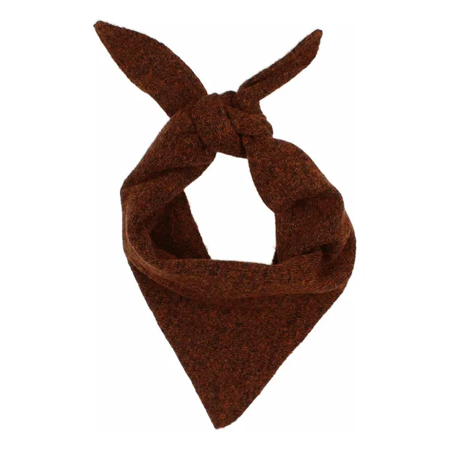 Foulard Fibres Recyclées | Marron