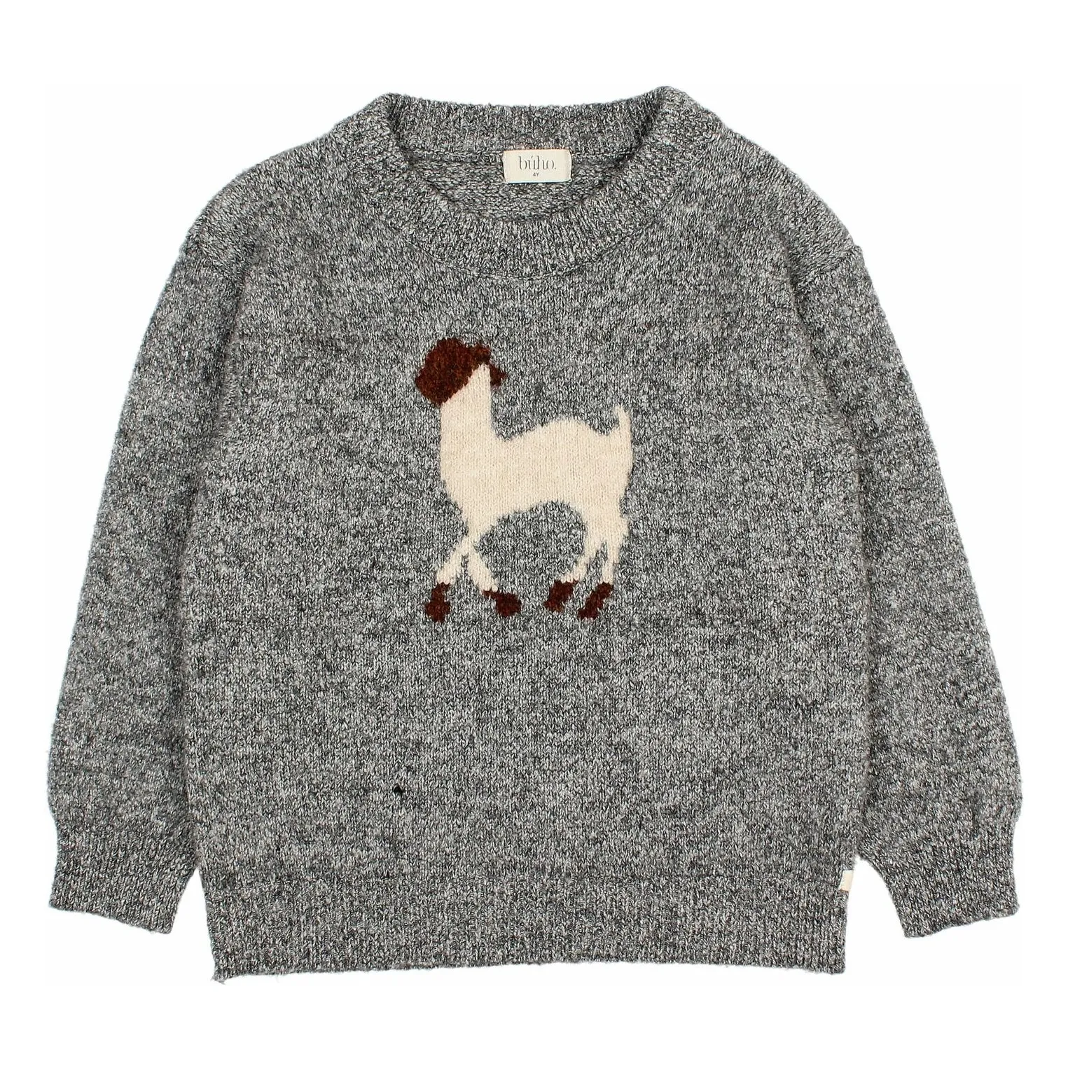 Búho Grey Lama Sweater Recycled Fiber