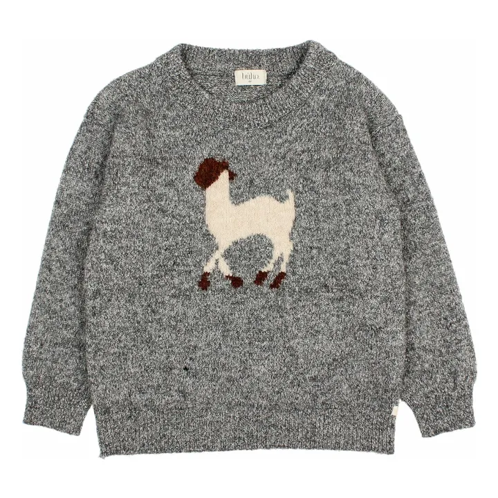 Pull Lama Fibres Recyclées | Gris- Image produit n°0