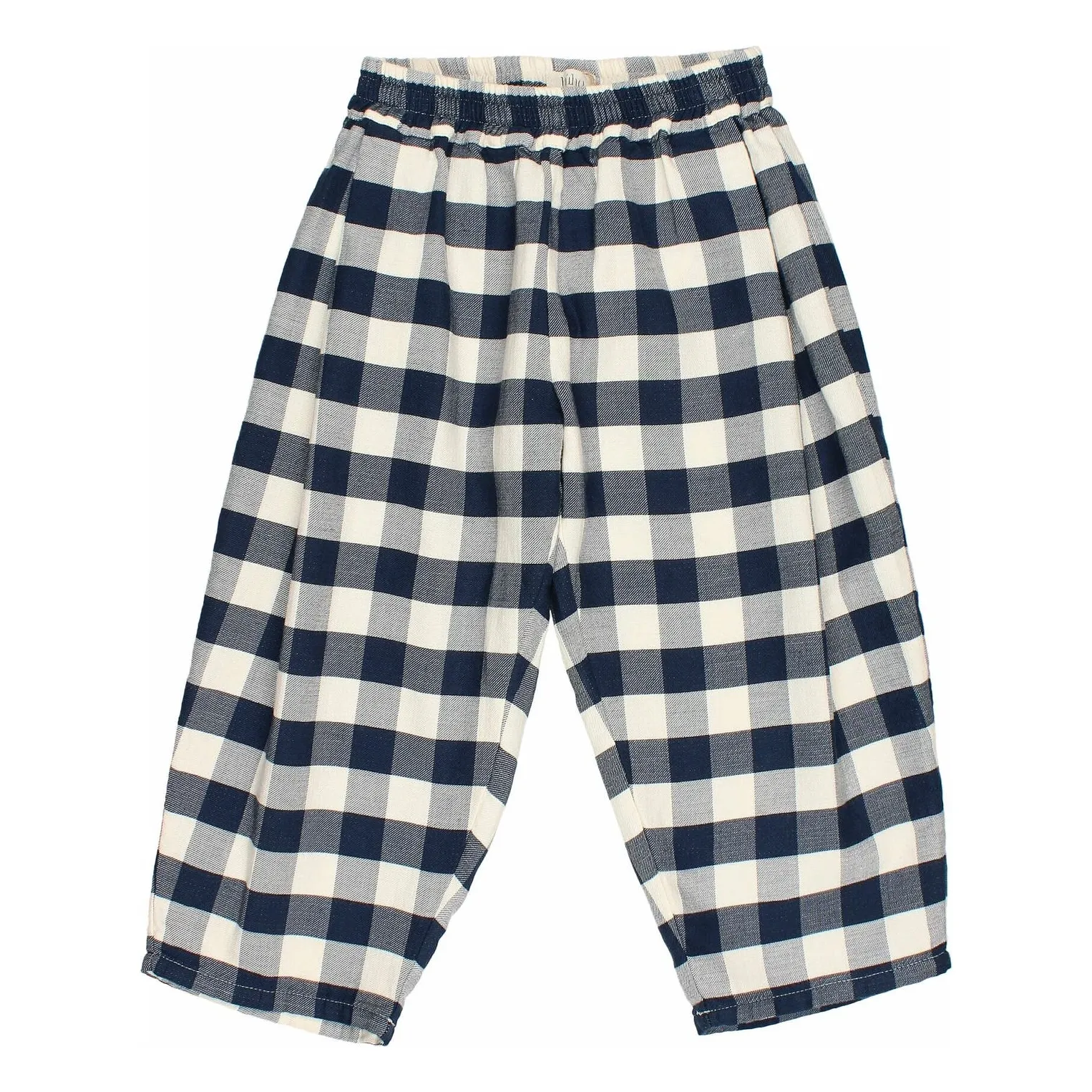 Búho Navy Blue Gingham Carreaux Pants