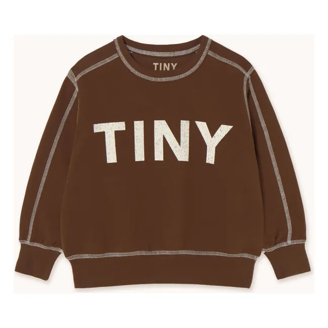 Sweat Contrasté Tiny Coton Bio | Marron