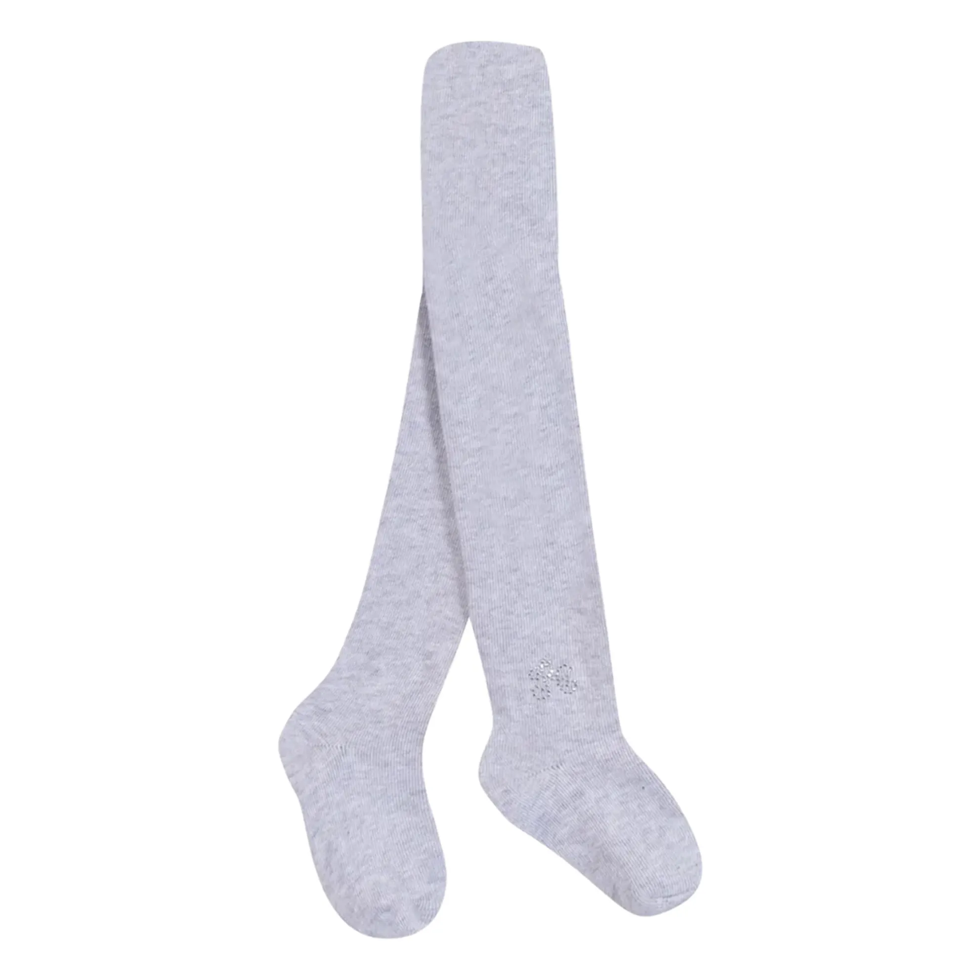 Tartine Et Chocolat Girls Grey Ribbed Tights