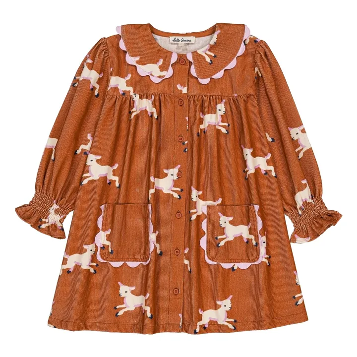 Agatha Agneaux dress | Rust- Product image n°0