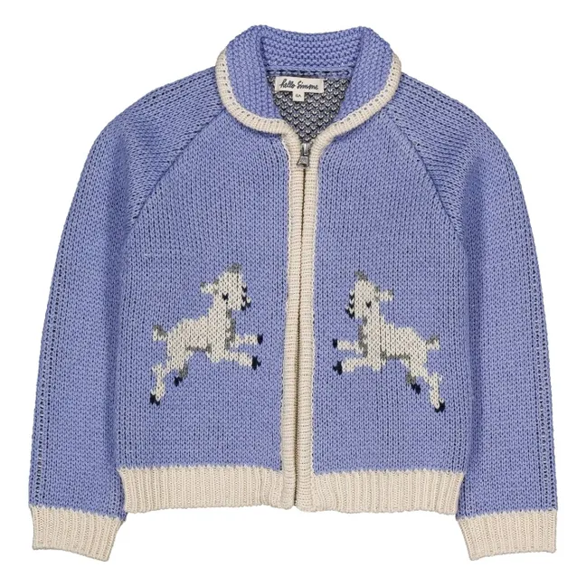 Cardigan Ziply Agneaux | Mauve