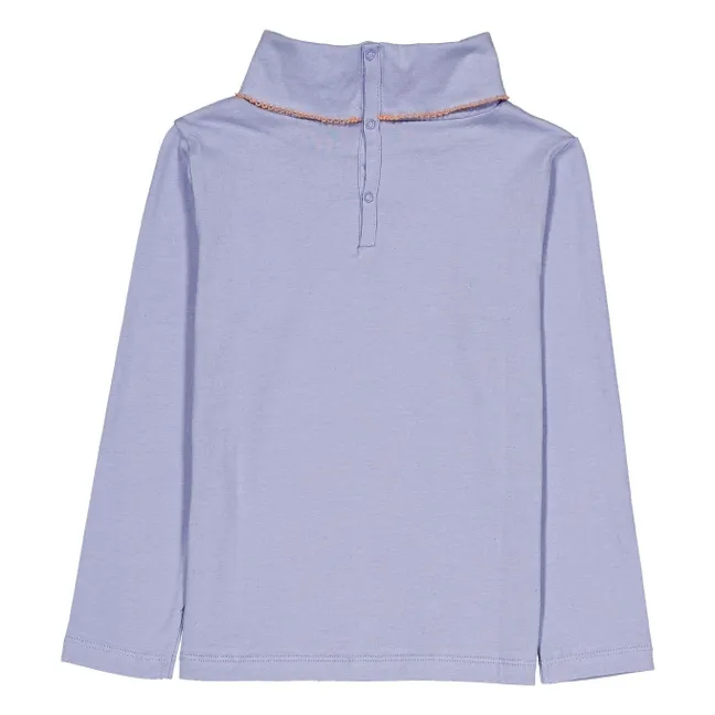 Twiggy Rollkragenpullover Uni Bio-Baumwolle | Lavendel
