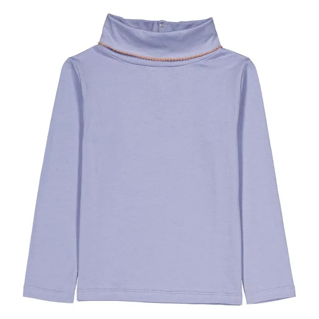 Twiggy organic cotton turtleneck, one color | Lavender