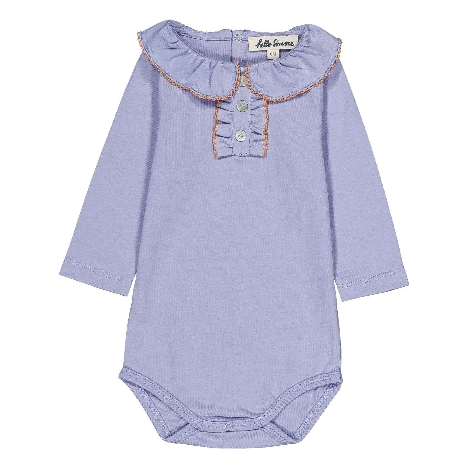 Hello Simone Lavender Uni Pistachio Organic Cotton Bodysuit