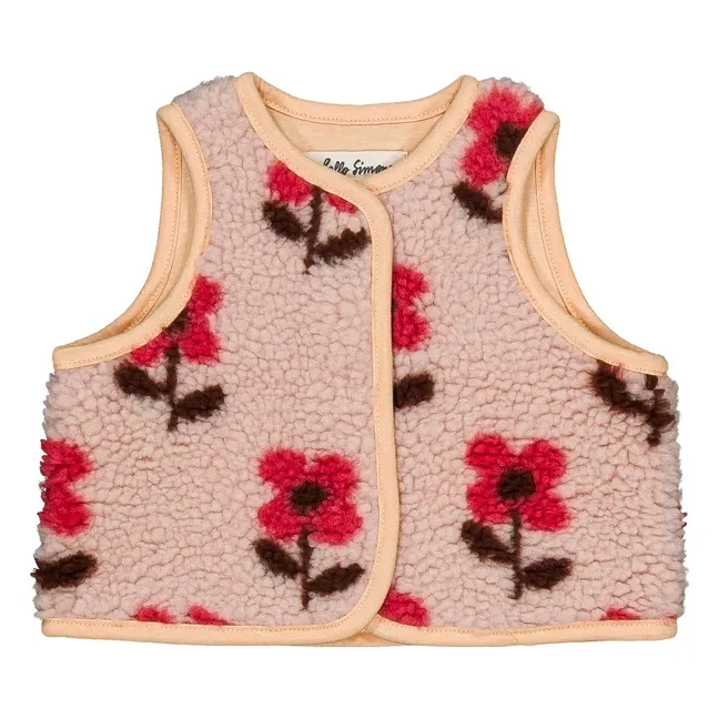 Veste Sans Manches Façon Sherpa Mira | Rose