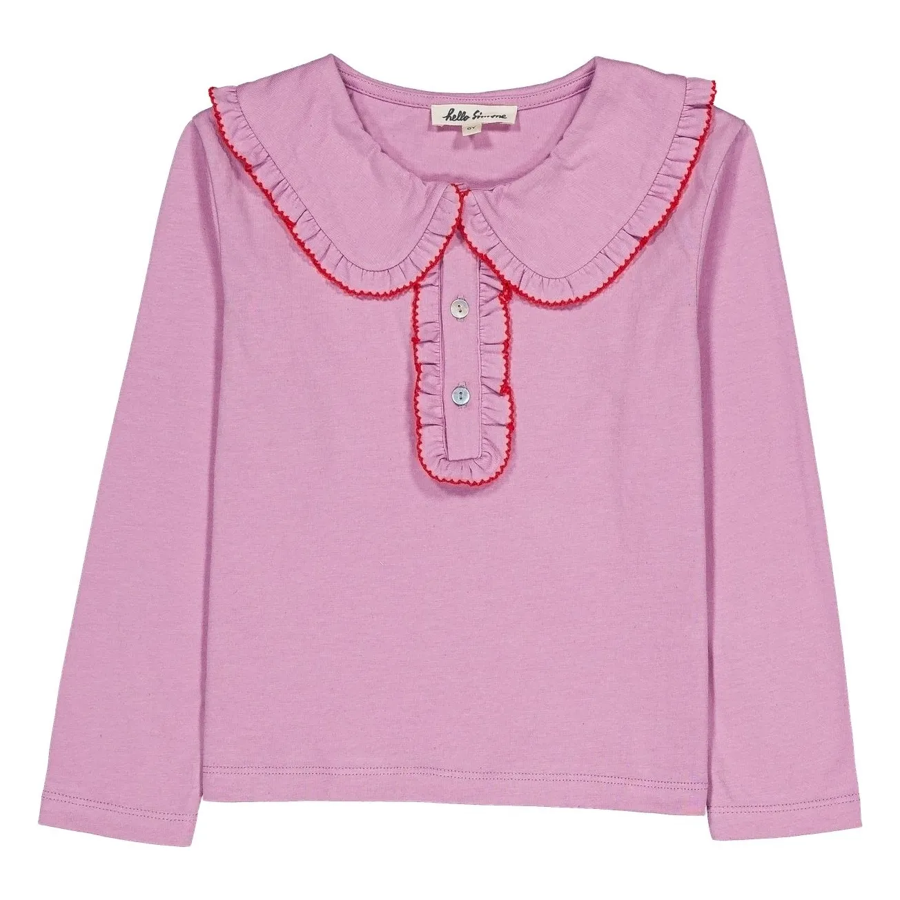 Hello Simone Pink Matou Organic Cotton T-Shirt