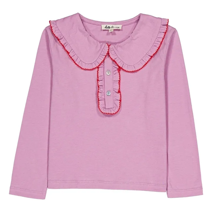 Matou Organic Cotton T-shirt | Pink- Product image n°0