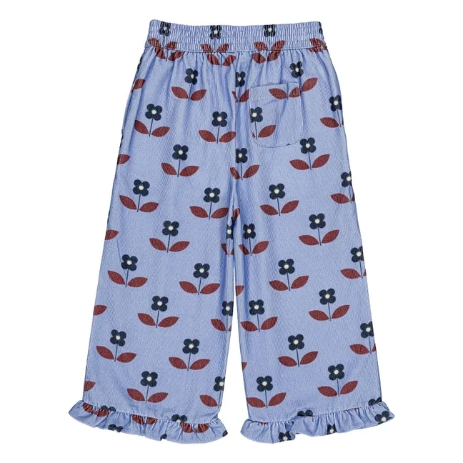 Pantalon Malika Fleuri | Bleu