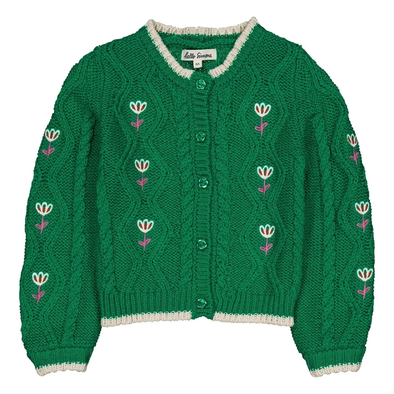 Hello Simone Green Lison Cardigan