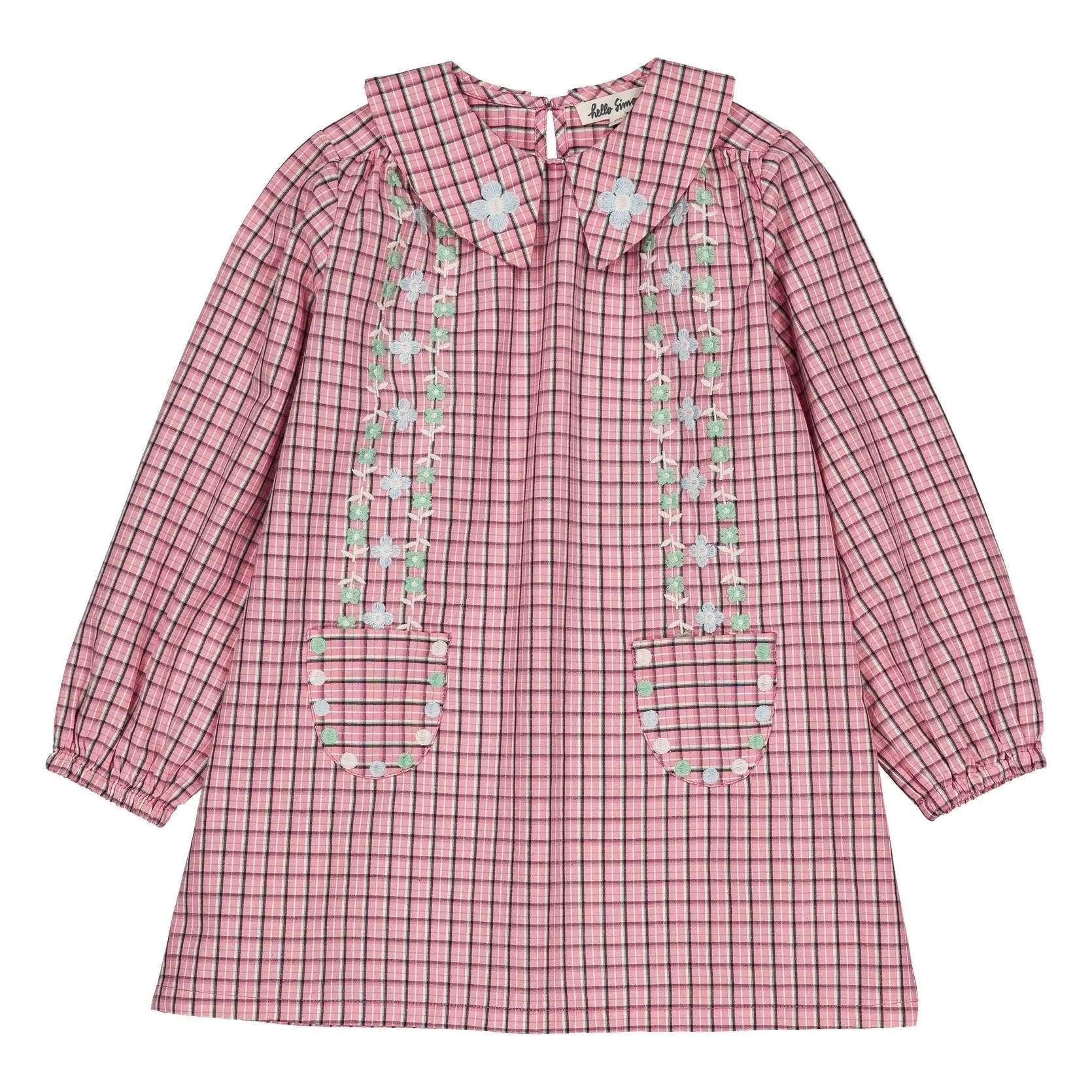 Hello Simone Pink Gatsby Carreaux Dress