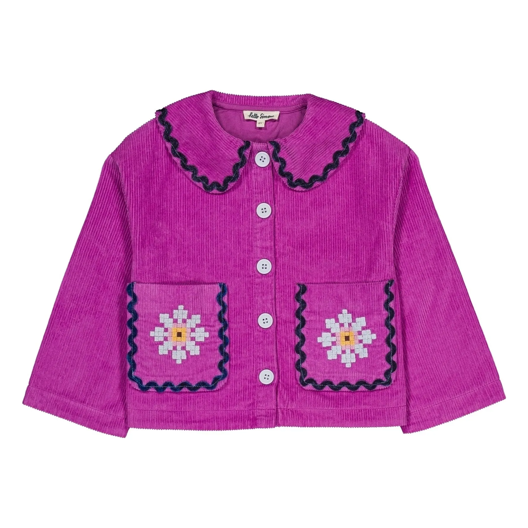 Hello Simone Pink Duchesse Corduroy Jacket