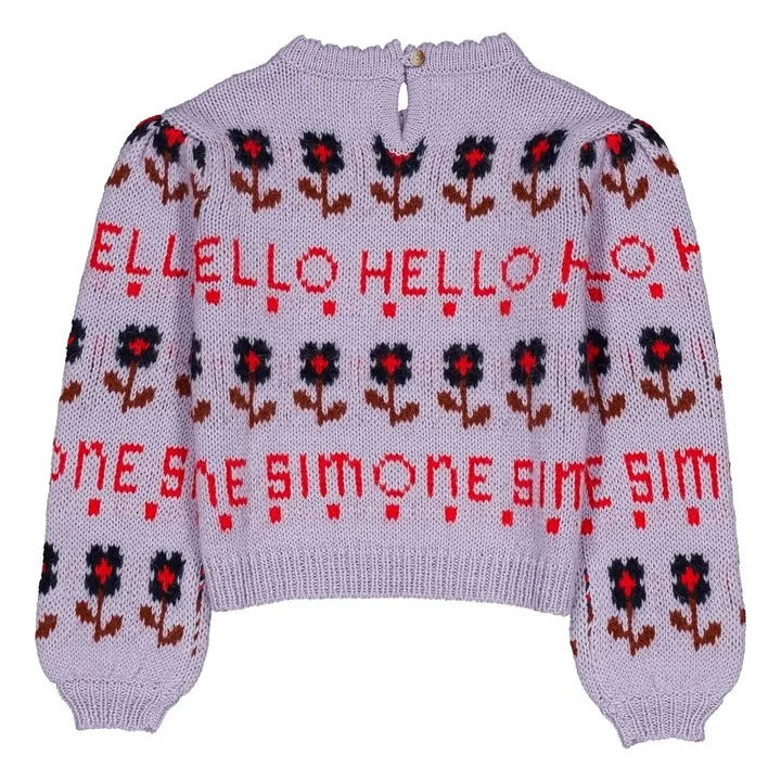 Cleophée Alpaca and Merino Wool Sweater | Mauve- Product image n°1