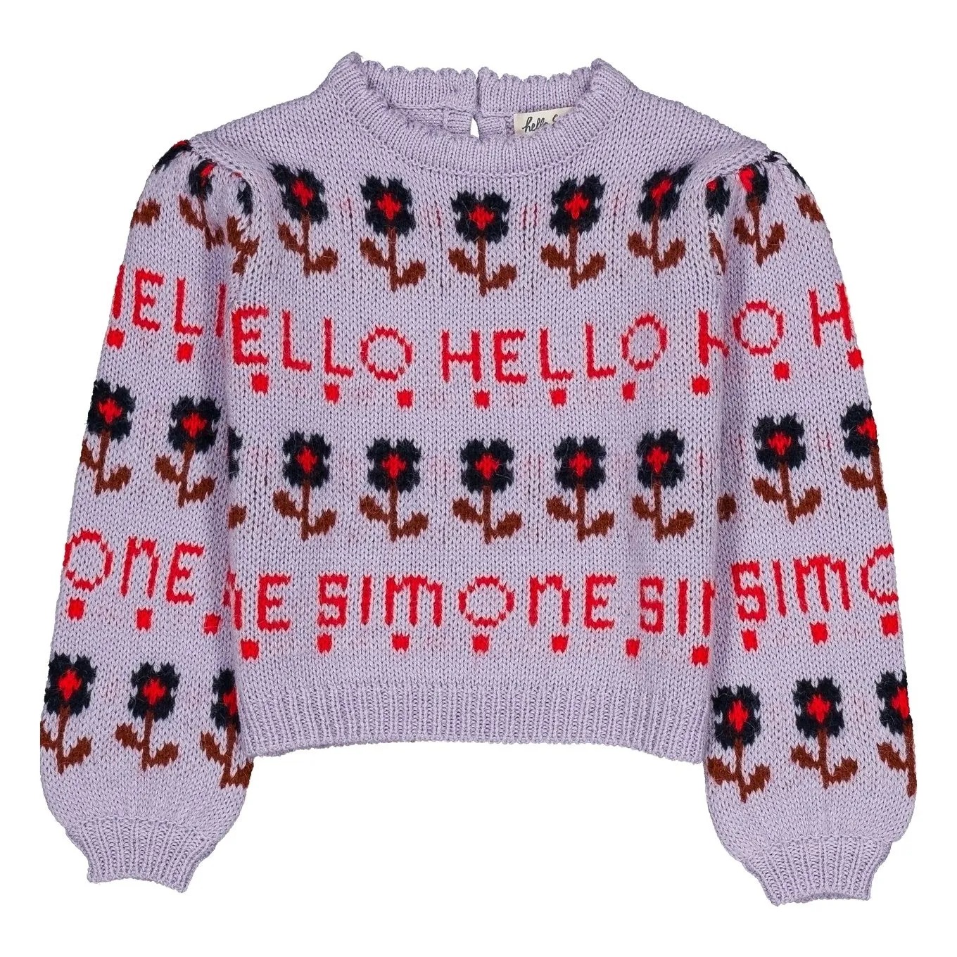 Hello Simone Mauve Cleophée Alpaca And Merino Wool Sweater