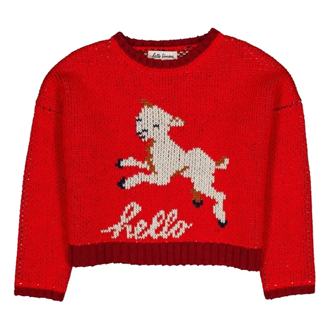 Pullover Cleofee Lamm | Rot