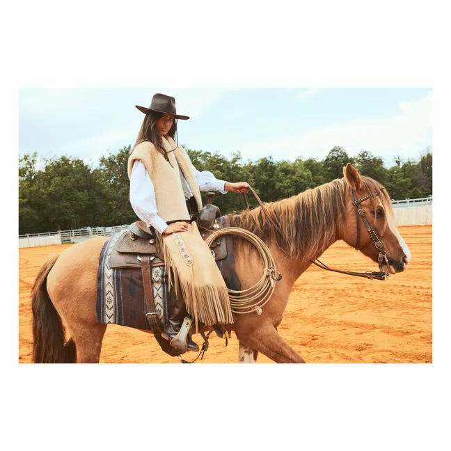 Veste Sans Manches Gialo Cuir | Camel