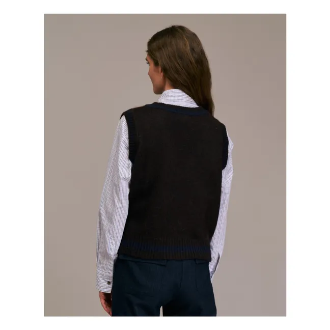 Pull Sans Manches Pasco Alpaga | Ecru