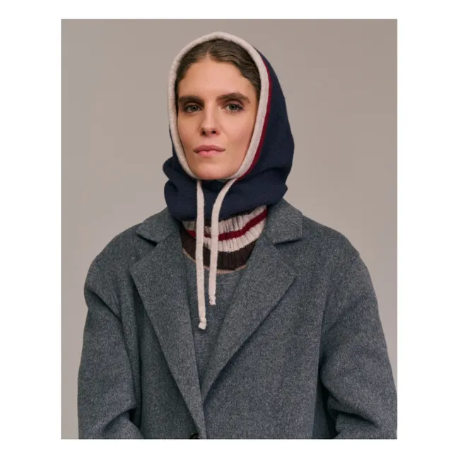 Cagoule Capo Laine Mérinos Extra Fine | Bleu marine